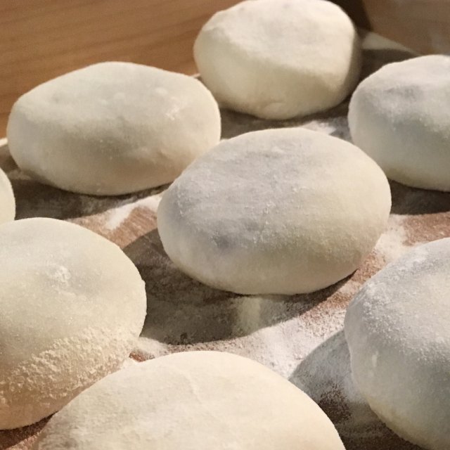 恒例 寒餅搗き